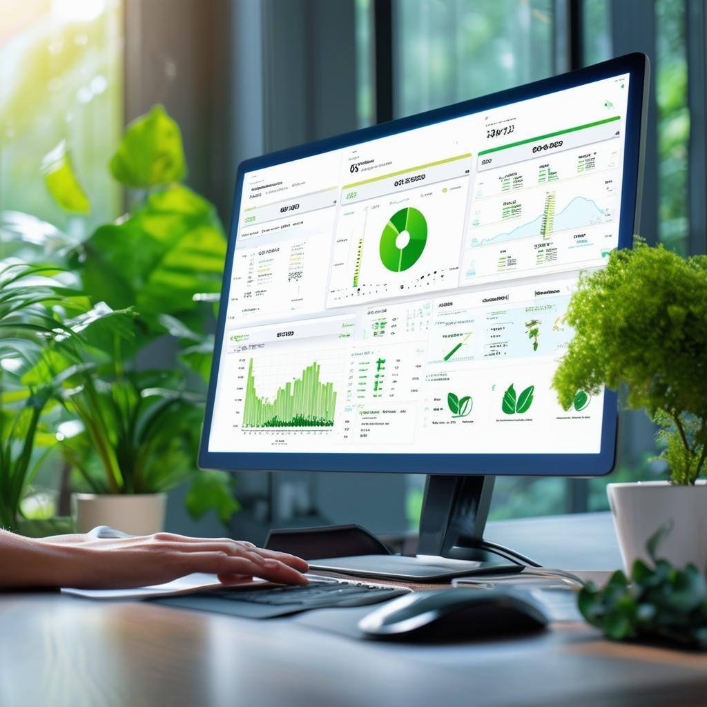 computer dashboard showing environmental data